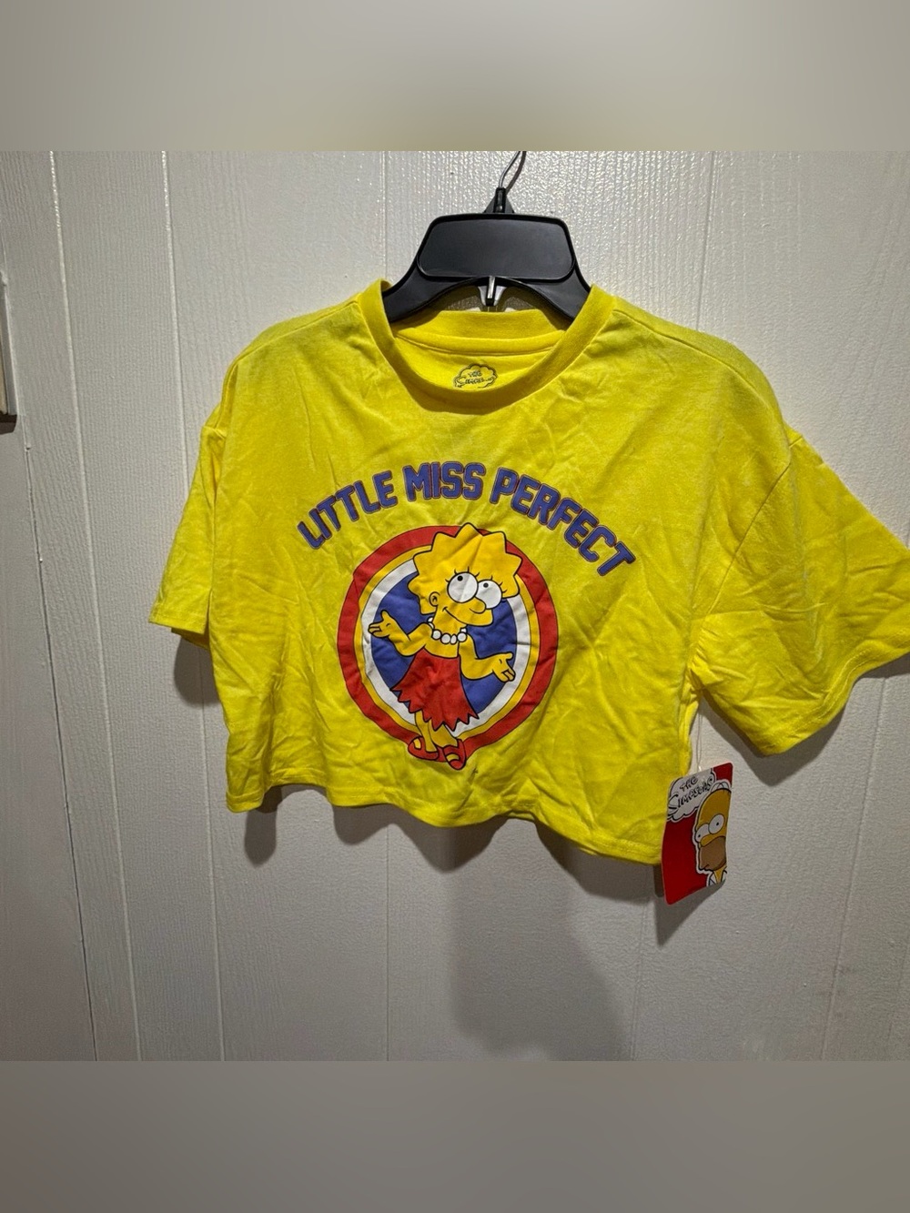 Fashion Nova Yellow Cropped Graphic Tee